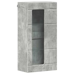 vidaXL Lesena omara Betonsko siva 50 x 29 x 100 cm Konstruiran les