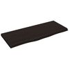 vidaXL Kopalni&scaron;ki pult temno rjav 100x40x(2-4) cm obdelan trden les
