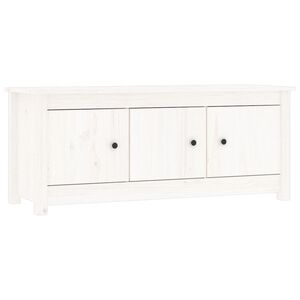 vidaXL Omarica za čevlje bela 110x38x45,5 cm trdna borovina