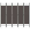 vidaXL Paravan 5-delni antraciten 200x180 cm