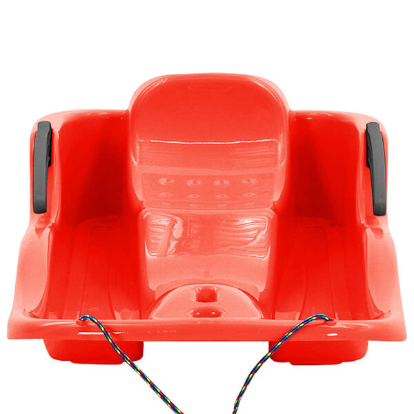 vidaXL Sani z zavorami rdeča 87x40x18 cm polipropilen