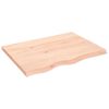 vidaXL Kopalni&scaron;ki pult 80x60x(2-4) cm neobdelan trden les