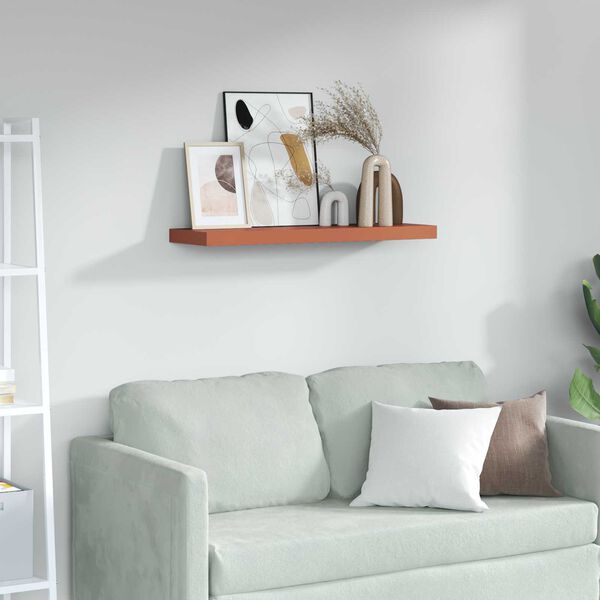 vidaXL Stenska polica Rdeča 90 x 23,5 x 4 cm Konstruiran les