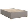 vidaXL Box spring postelja z vzmetnico taupe 160x200 cm blago