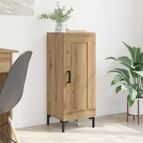 vidaXL Strani &scaron;al Olden Umetni hrast 34,5 x 34 x 90 cm