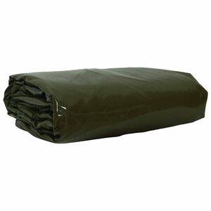 vidaXL Tarpaulin 650g / m&sup2; Oljčno zelena 3 x 3 m Platno s PVC premazom