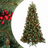vidaXL Umetno Zložljivo Božično Drevo 150 cm 150 LED Toplo bela