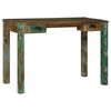 vidaXL Pisalna miza Rjava 112 x 55 x 76 cm Trdna obnovljena les