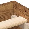 vidaXL Posteljni okvir brez vzmetnice star les 75x190 cm