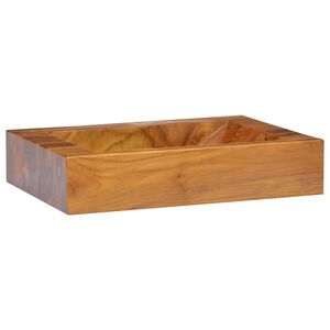 vidaXL Umivalnik iz trdne tikovine 50x35x10 cm