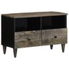 vidaXL TV omarica svetlo siva 70x33,5x46 cm masivni les Mango
