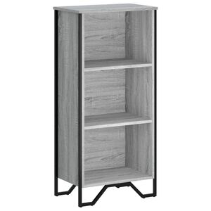 vidaXL Knjižna omara siva sonoma 50x31x106 cm inženirski les