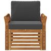 vidaXL Zunanja garnitura za sedenje Masivno akacijevo les in poliester