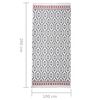 vidaXL Preproga siva 100x200 cm bombaž