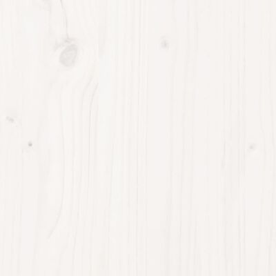 vidaXL Postelja za starejše bela 100x200 cm trdna borovina