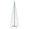 vidaXL Novoletna jelka stožec 1400 hladno belih LED lučk 160x500 cm