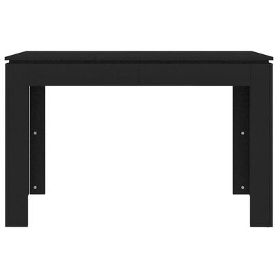 vidaXL Jedilna miza črna 120x60x76 cm iverna plošča