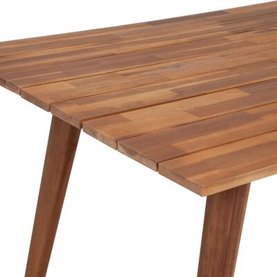 vidaXL Jedilna miza iz trdnega akacijevega lesa 180x90x75 cm rjava