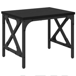 vidaXL Stojalo za tiskalnik Črni hrast 40 x 30 x 31 cm Inženirski les