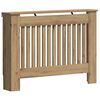 vidaXL Pokrov radiatorja Umetni hrast 112 x 19 x 81,5 cm