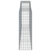 vidaXL Obokane gabion košare 5 kosov 400x50x140/160cm pocinkano železo