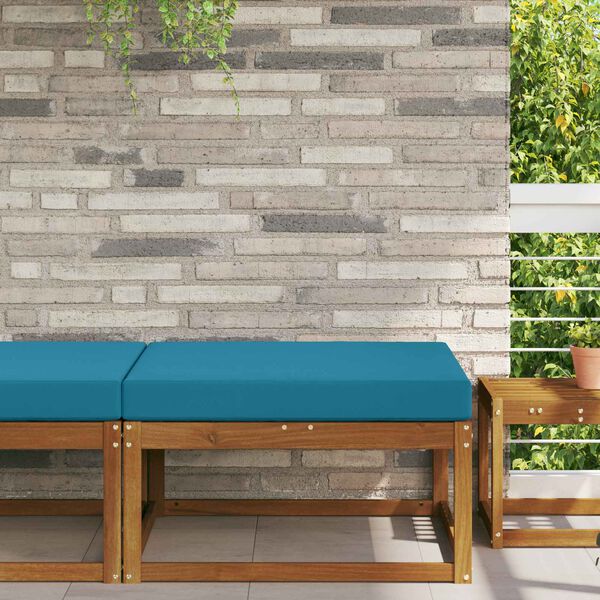 vidaXL Zunanja blazina za kavč Kraljevo modra 80 x 80 x 8 cm Poliester