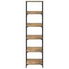 vidaXL Knjižna polica Umetni hrast 50 x 33 x 188,5 cm Konstruiran les