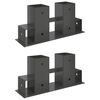 Pomoč pri zlaganju drv 2 pcs Antracit 34 x 10 x 15 cm Jeklo