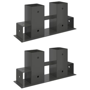 Pomoč pri zlaganju drv 2 pcs Antracit 34 x 10 x 15 cm Jeklo