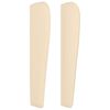 vidaXL Vzglavje z u&scaron;esi krem 93x23x118/128 cm blago