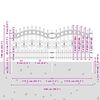 vidaXL Vrtna ograja Kampen s suličastim vrhom črna 240x100 cm jeklo