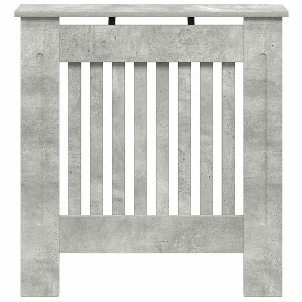 vidaXL Pokrov radiatorja Betonsko siva 78 x 19 x 81,5 cm