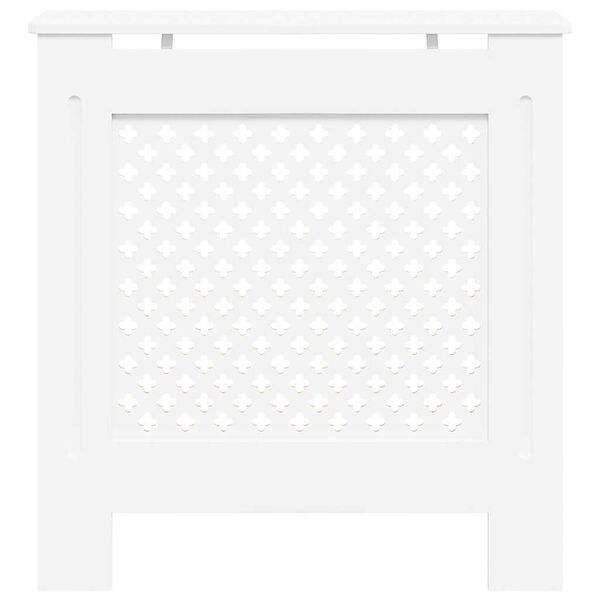 vidaXL Pokrov za radiator MDF bel 78 cm