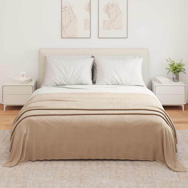 vidaXL Obloge 6 pcs Kamel 350 x 270 cm Flis