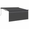 vidaXL Vlečna tenda Antracit 350 x 250 cm Poliester in aluminij
