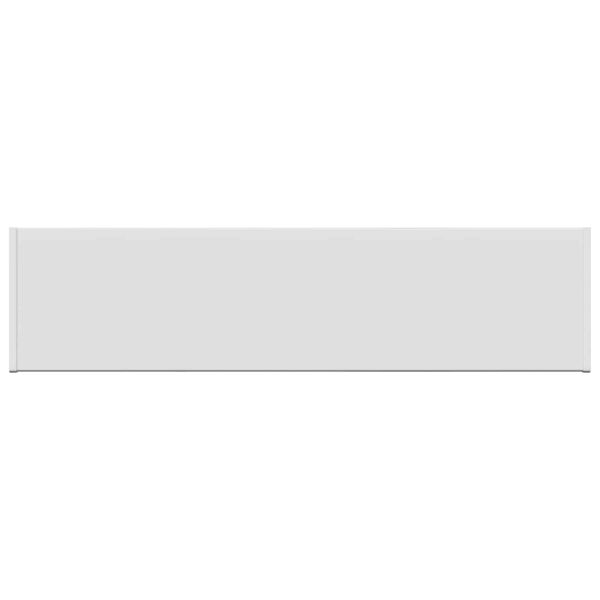 vidaXL Okenski nadstre&scaron;ek Bela 60 x 25 x 4,5 cm PVC