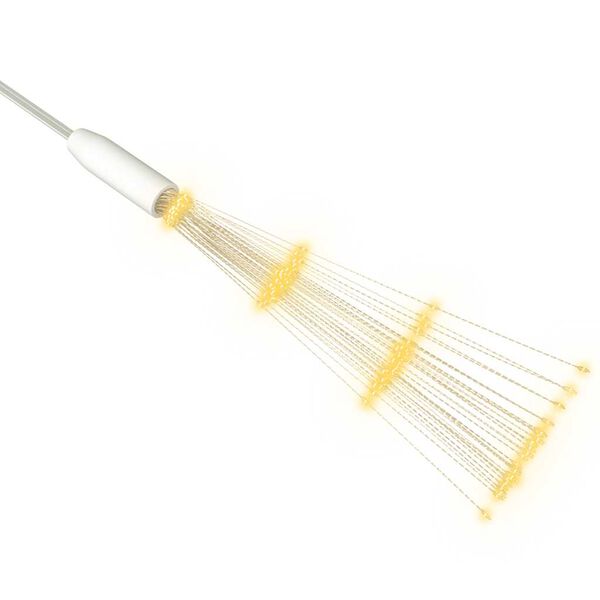 vidaXL Zunanje novoletne lučke 4 kosi toplo bele 20 cm 560 LED