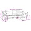 vidaXL Dnevna postelja s predali bela 80x200cm trdna borovina