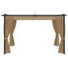 vidaXL Paviljon 4x3 m taupe