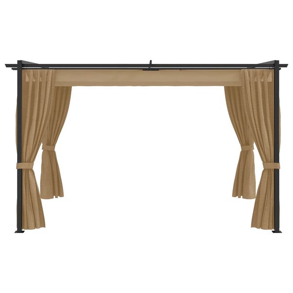 vidaXL Paviljon 4x3 m taupe