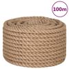 vidaXL Vrv iz 100 % jute 20 mm 100 m