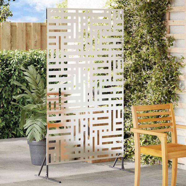 vidaXL Zaslonska za&scaron;čita Siva 100 x 50 x 180 cm Jeklo