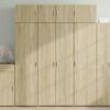 vidaXL Visoka omara sonoma hrast 80x42,5x185 cm inženirski les