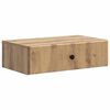 vidaXL Stenska stranska miza 59 x 34,5 x 17 cm Inženirski les