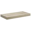 vidaXL Stenske police 2 kosa barva hrasta 50x23x3,8 cm MDF