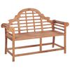 vidaXL Vrtna klop 127x58,5x92,5 cm trdna tikovina