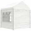 vidaXL Paviljon s streho bel 6,69x2,28x2,69 m polietilen