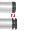 4 Nastavljive Noge za Mizo Brušeni Nikelj 870 mm