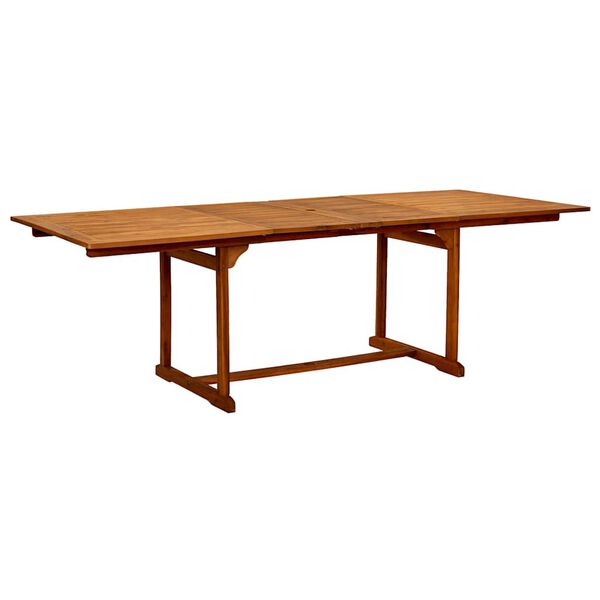 vidaXL Vrtna jedilna garnitura 9-delna trden akacijev les in tekstilen