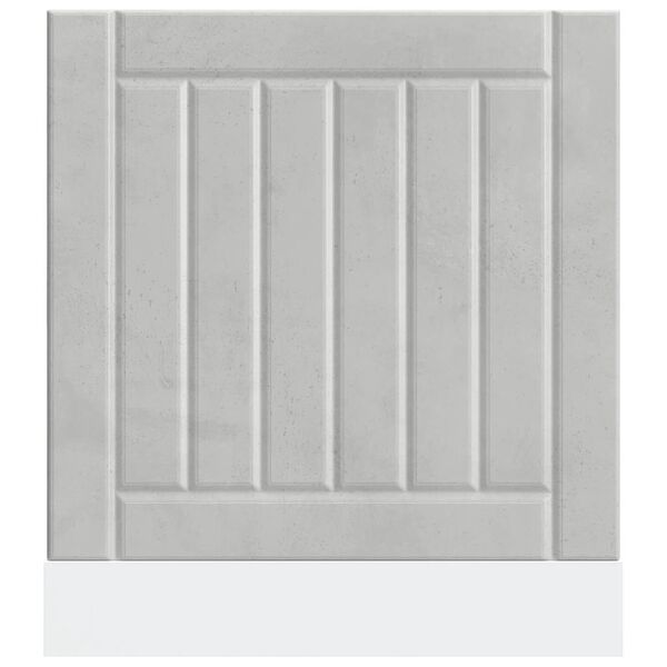 vidaXL Plo&scaron;ča za pomivalni stroj Lucca betonsko siv inženirski les